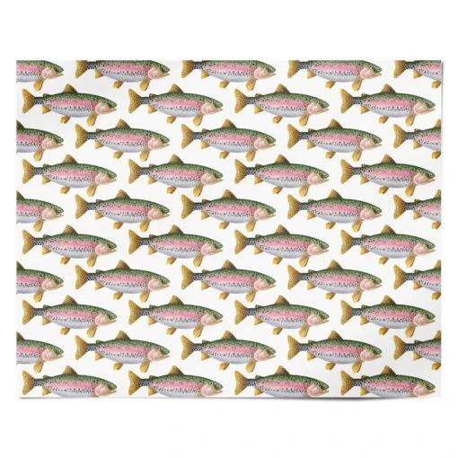 Rainbow Trout Pattern Wrapping Paper - Image 5