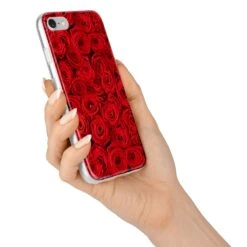 Red Rose IPhone Case -Wrap & Case Store Red Rose iPhone 7 Bumper Case on Silver iPhone Alternative Image