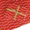 Red, White & Gold Birthday Football Fan Wrapping Paper -Wrap & Case Store Red White Gold Birthday Football Fan Custom Wrapping Paper