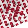 Red White Personalised Football Shirt Wrapping Paper