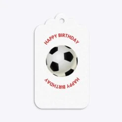 Red White Striped Personalised Football Shirt Gift Tags -Wrap & Case Store Red White Striped Personalised Football Shirt Three Tier Rectangle Gift Tag Back