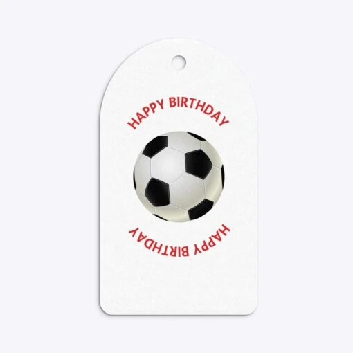 Red And Black Stripes Personalised Football Shirt Gift Tags - Image 19