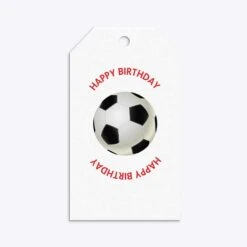 Red And Black Stripes Personalised Football Shirt Gift Tags -Wrap & Case Store Red and Black Stripes Personalised Football Shirt Gift Tag Back