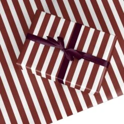 Red And White Stripe Wrapping Paper