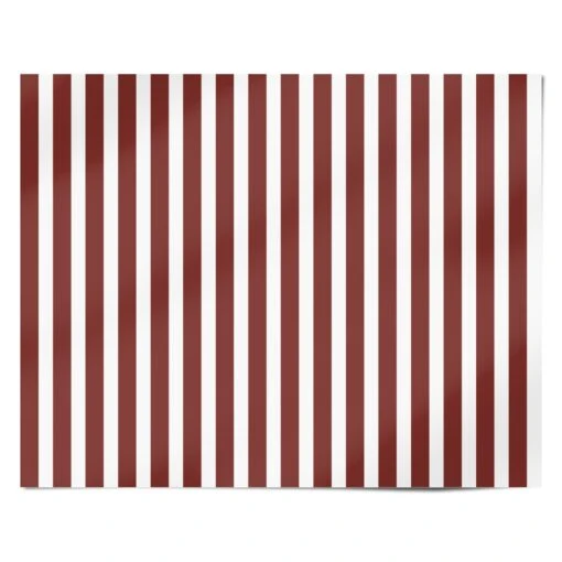 Red And White Stripe Wrapping Paper - Image 4