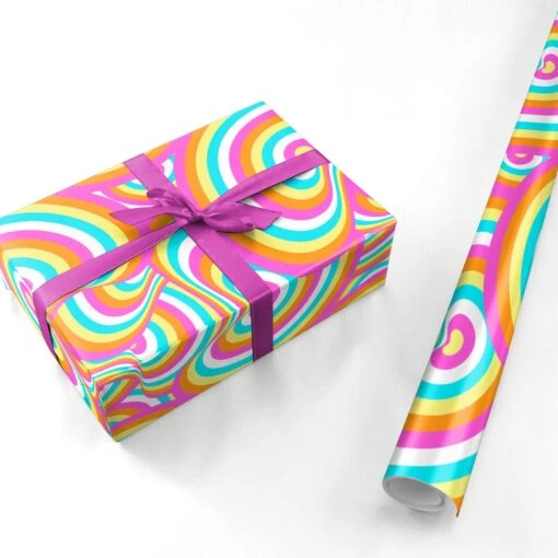 Seventies Abstract Wrapping Paper - Image 3