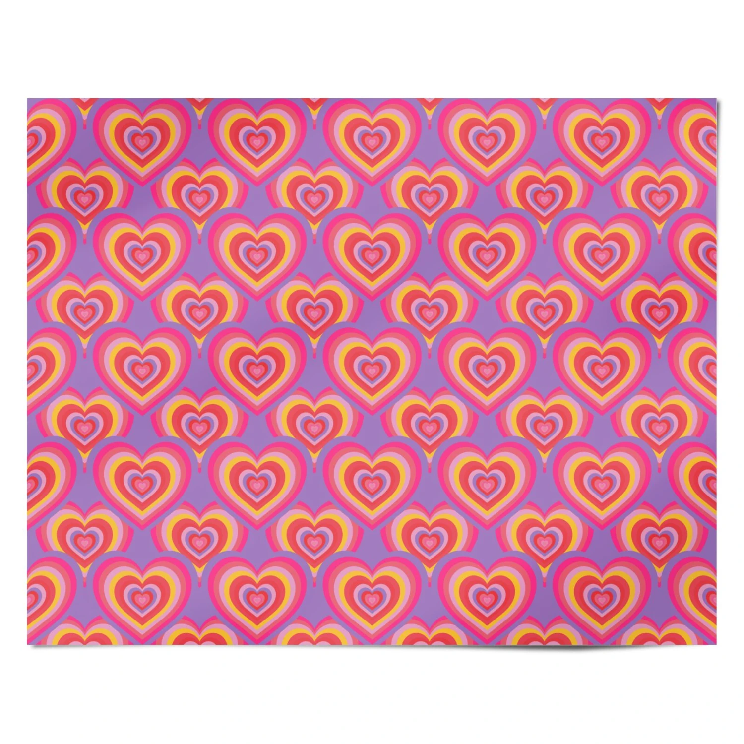 Seventies Heart Wrapping Paper - Image 4
