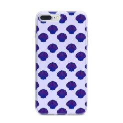 Shell Pattern IPhone Case -Wrap & Case Store Shell Pattern iPhone 7 Plus Bumper Case on Silver iPhone
