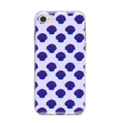 Shell Pattern IPhone Case -Wrap & Case Store Shell Pattern iPhone 8 Bumper Case on Silver iPhone