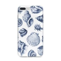 Shell IPhone Case -Wrap & Case Store Shell iPhone 7 Plus Bumper Case on Silver iPhone