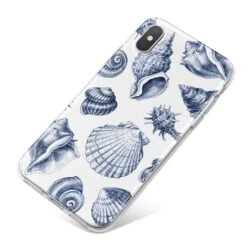 Shell IPhone Case -Wrap & Case Store Shell iPhone X Bumper Case on Silver iPhone