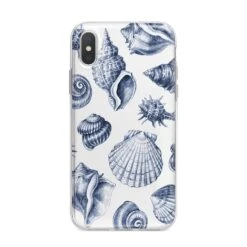 Shell IPhone Case -Wrap & Case Store Shell iPhone X Bumper Case on Silver iPhone Alternative Image 1