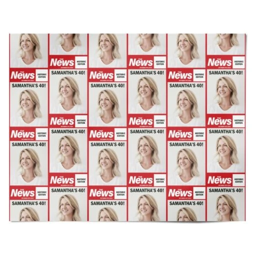Spoof Newspaper Wrapping Paper - Image 4