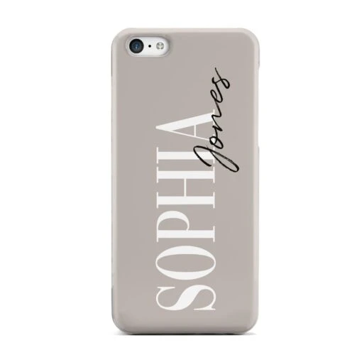 Stone Colour With Personalised Name IPhone Case - Image 2