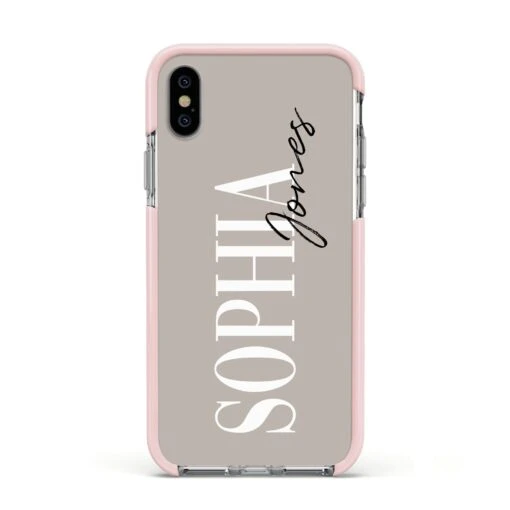 Stone Colour With Personalised Name IPhone Case - Image 19