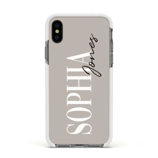 Stone Colour With Personalised Name IPhone Case - Image 18