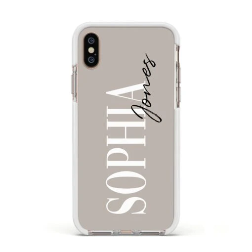 Stone Colour With Personalised Name IPhone Case - Image 17