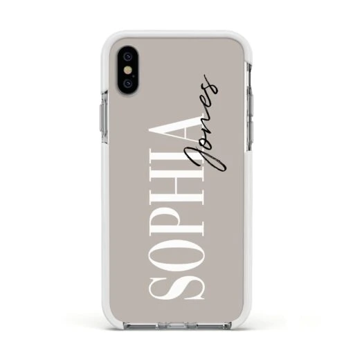 Stone Colour With Personalised Name IPhone Case - Image 16