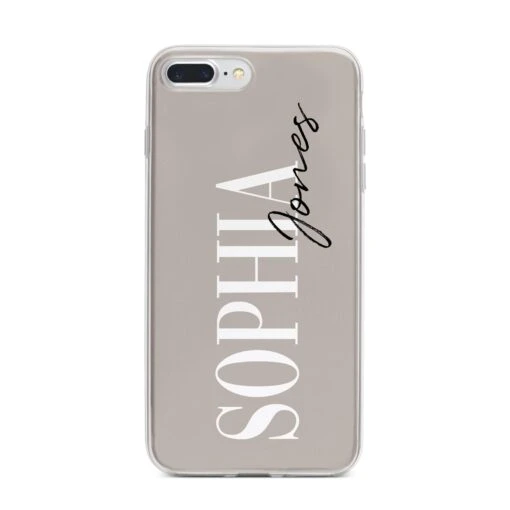 Stone Colour With Personalised Name IPhone Case - Image 14
