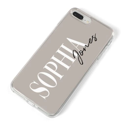 Stone Colour With Personalised Name IPhone Case - Image 11