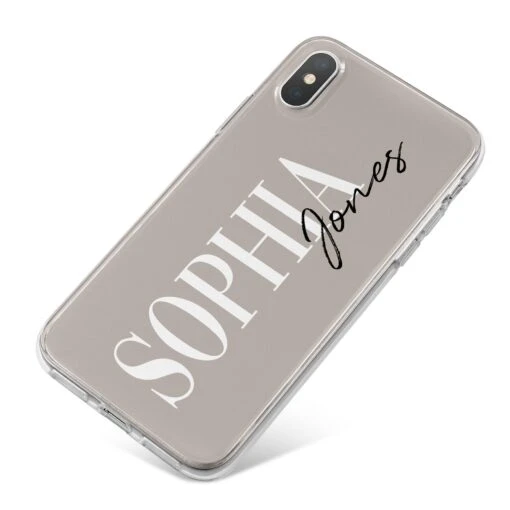Stone Colour With Personalised Name IPhone Case - Image 7