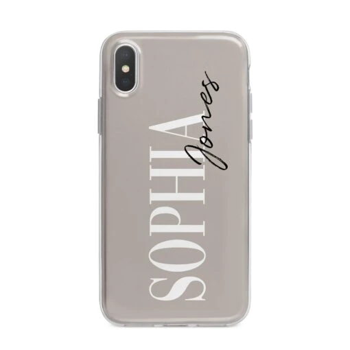 Stone Colour With Personalised Name IPhone Case - Image 5