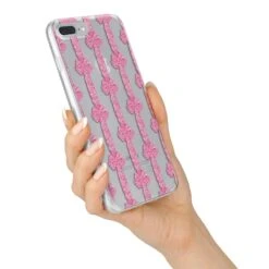 Striped Bow Pattern IPhone Case -Wrap & Case Store Striped Bow Pattern iPhone 7 Plus Bumper Case on Silver iPhone Alternative Image