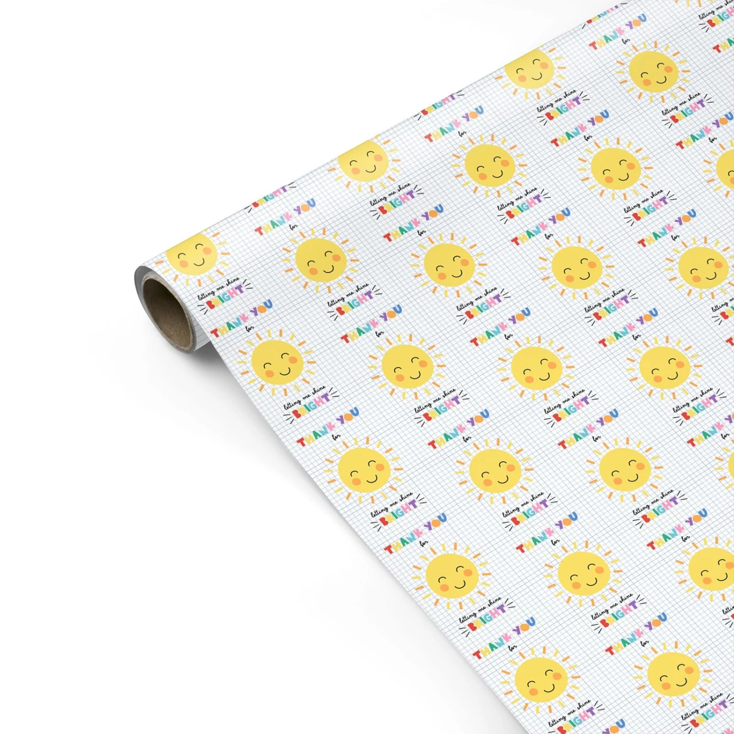 Thank You For Letting Me Shine Bright Wrapping Paper - Image 2