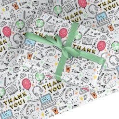 Thank You School Teacher Wrapping Paper