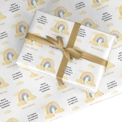 Thank You Teacher Personalised Wrapping Paper