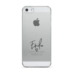 Transparent Black Handwritten Name IPhone Case -Wrap & Case Store Transparent Black Handwritten Name Apple iPhone 5 Case