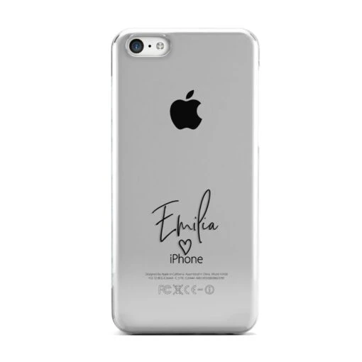 Transparent Black Handwritten Name IPhone Case - Image 2