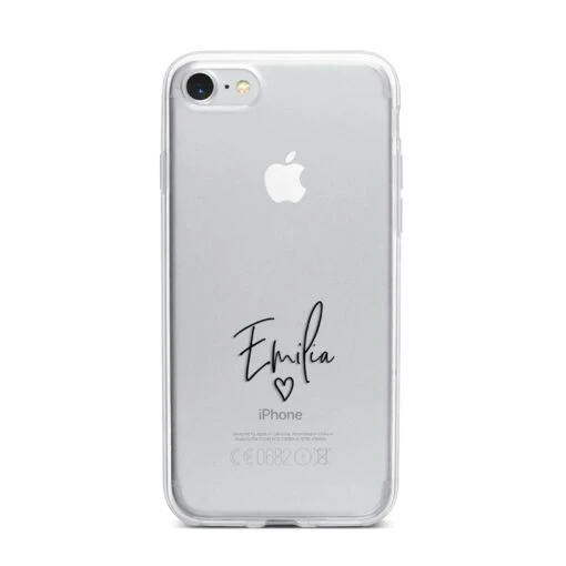 Transparent Black Handwritten Name IPhone Case - Image 12
