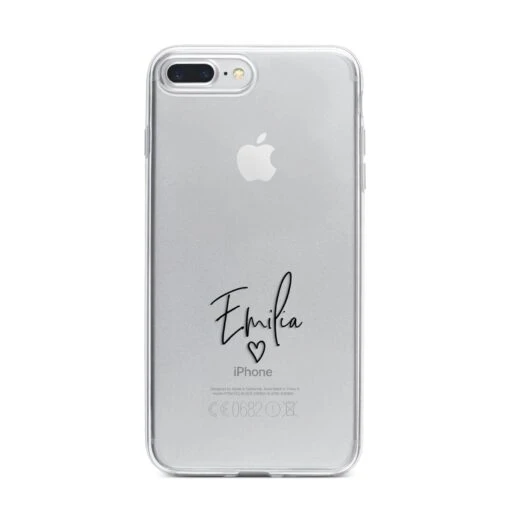 Transparent Black Handwritten Name IPhone Case - Image 14