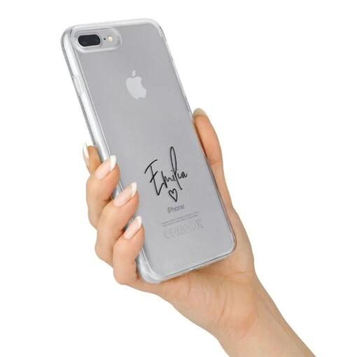 Transparent Black Handwritten Name IPhone Case - Image 15
