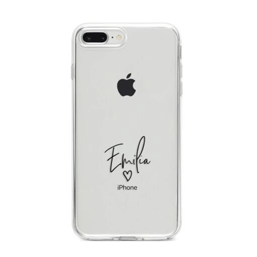 Transparent Black Handwritten Name IPhone Case - Image 10