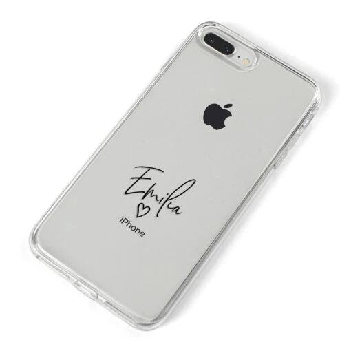Transparent Black Handwritten Name IPhone Case - Image 11