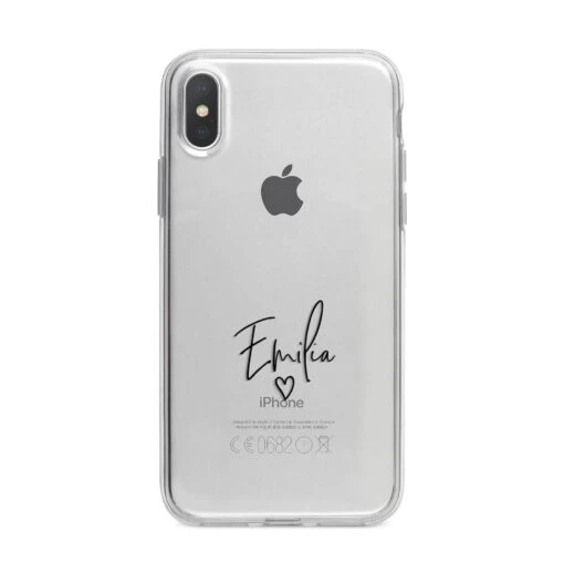 Transparent Black Handwritten Name IPhone Case - Image 5
