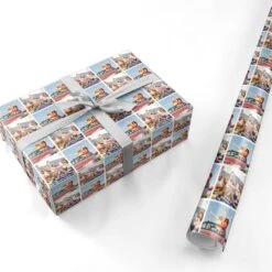 Two Photo Wrapping Paper -Wrap & Case Store Two Photo Personalised Wrapping Paper 9273ca64 4fd5 49ed 85d2 2d3dd25d4441