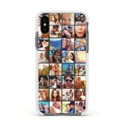 Ultimate Photo Montage Upload IPhone Case -Wrap & Case Store Ultimate Photo Montage Upload Apple iPhone Xs Impact Case White Edge on Black Phone