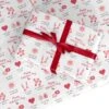 Valentines Day Relationship Icons Wrapping Paper