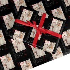 Wedding Date Personalised Photo Wrapping Paper
