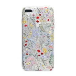 Wild Flowers IPhone Case -Wrap & Case Store Wild Flowers iPhone 7 Plus Bumper Case on Silver iPhone