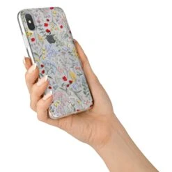 Wild Flowers IPhone Case -Wrap & Case Store Wild Flowers iPhone X Bumper Case on Silver iPhone Alternative Image 2