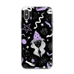 Witch IPhone Case -Wrap & Case Store Witch iPhone X Bumper Case on Silver iPhone Alternative Image 1