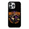 Witches Night IPhone Case -Wrap & Case Store Witches Night iPhone 14 Pro Max Black Impact Case on Silver phone