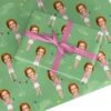 Womens Golf Photo Face Wrapping Paper -Wrap & Case Store Womens Golf Photo Face Custom Wrapping Paper